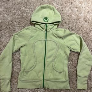 Women’s green lululemon Zip up Jacket